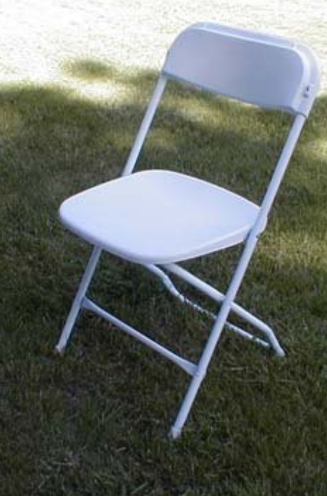 White plastic chair $1 each